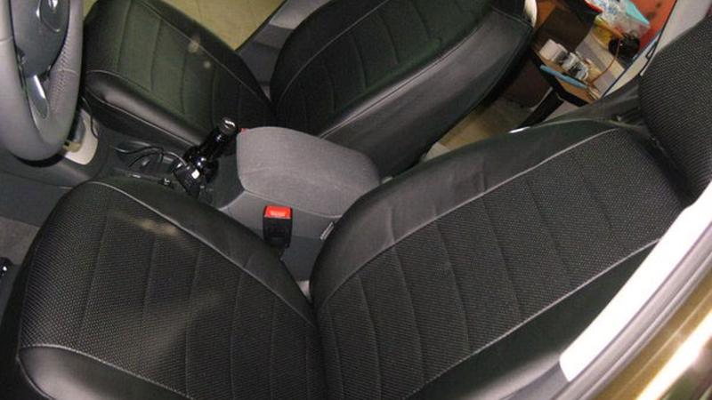 Авточехол для Audi Q3 черный на передние сиденья