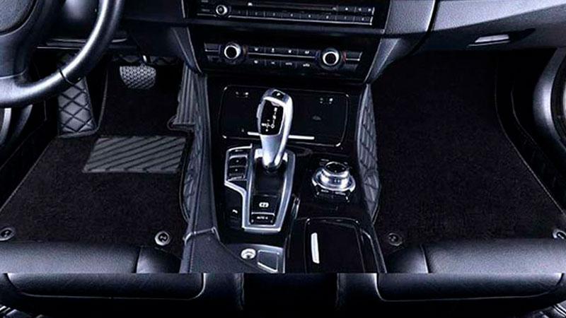 Коврик для BMW X6 (F16) 2013 - НАСТ. ВРЕМЯ (кожа + текстиль)